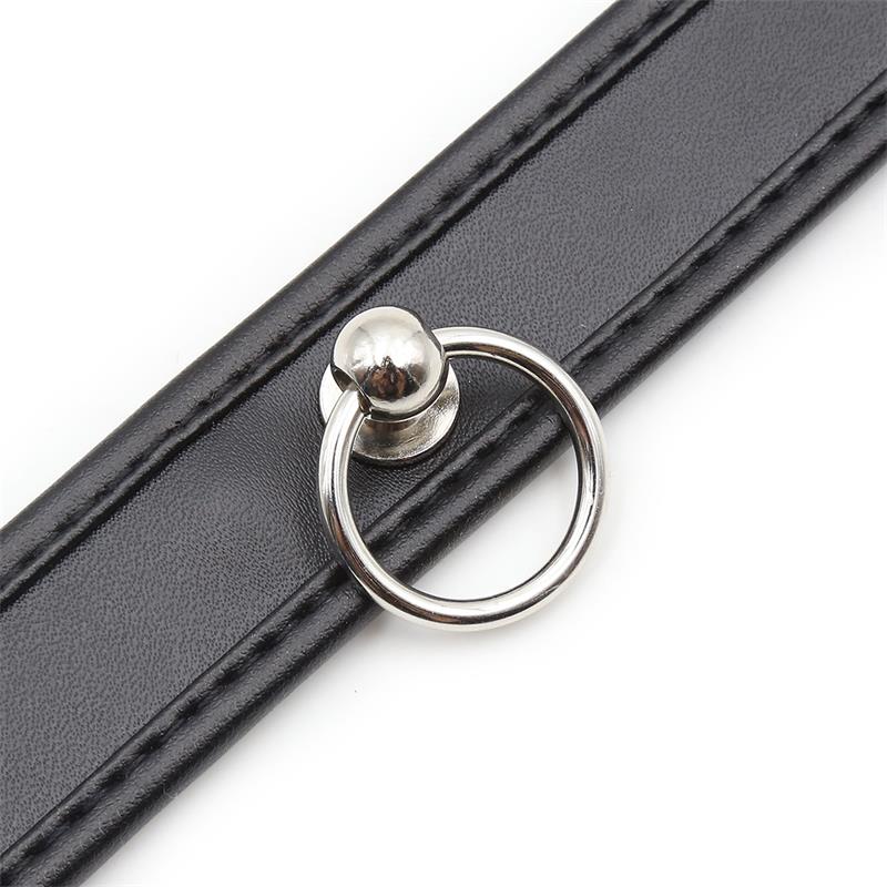 Collar with Hoop Black