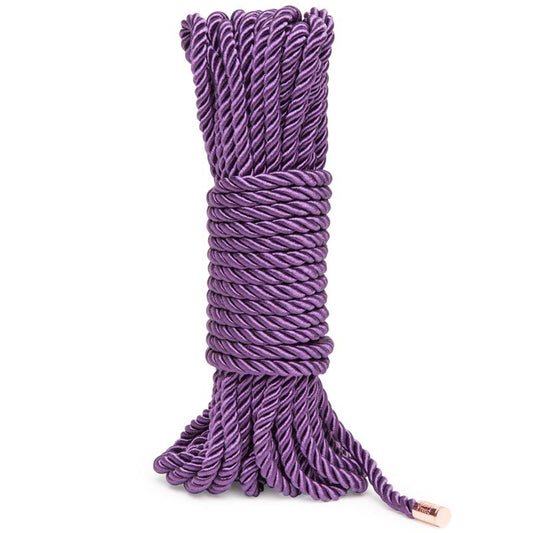Want to Play Bondage Silk Rope 10 meter Purple