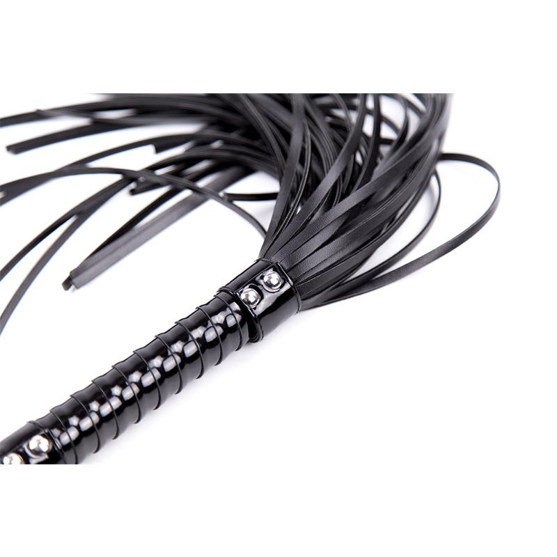 Shinny Handle Flogger 44 cm Black