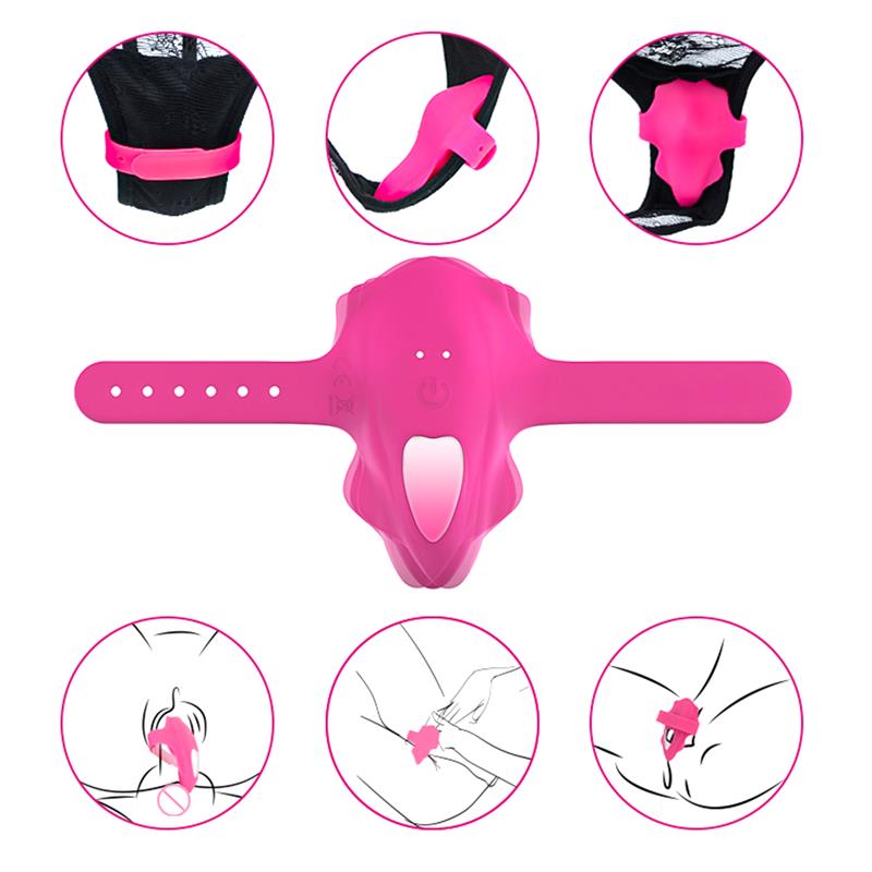 NoSeventeen Panty Stimulator with Remote Control Magnetic USB Pink