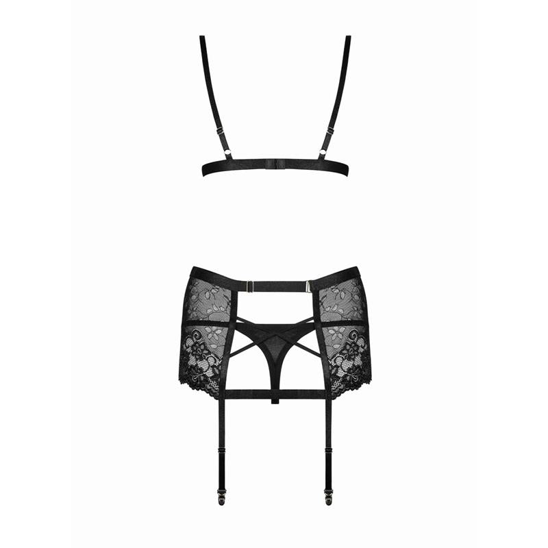 Blanita 3 Piece Lace Suspender Set