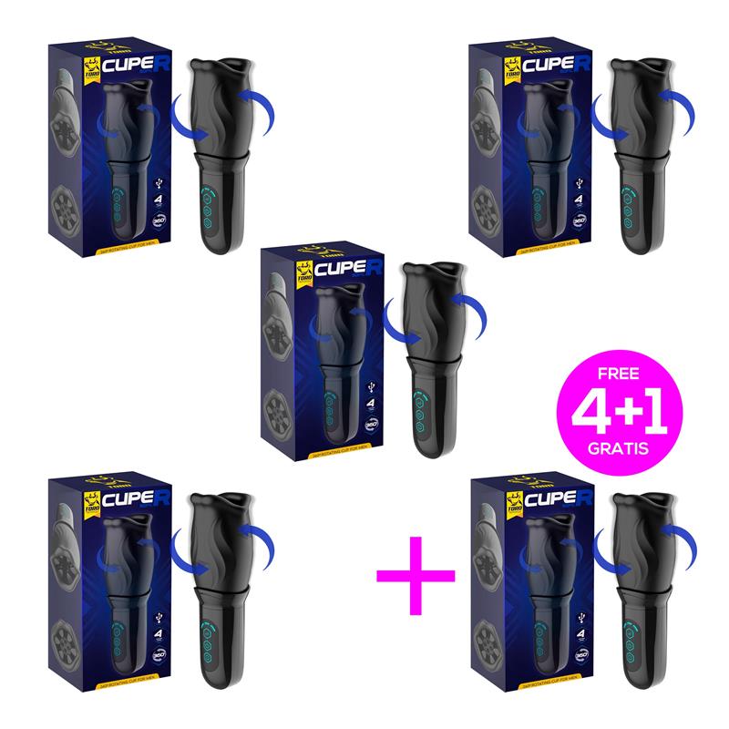 Pack 41 Cuper Masturbator with 360º Rotation Silicone USB