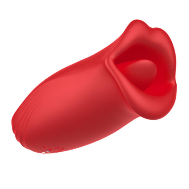 Ember Licking and Vibrating Mouth Shape Massager USB Silicone