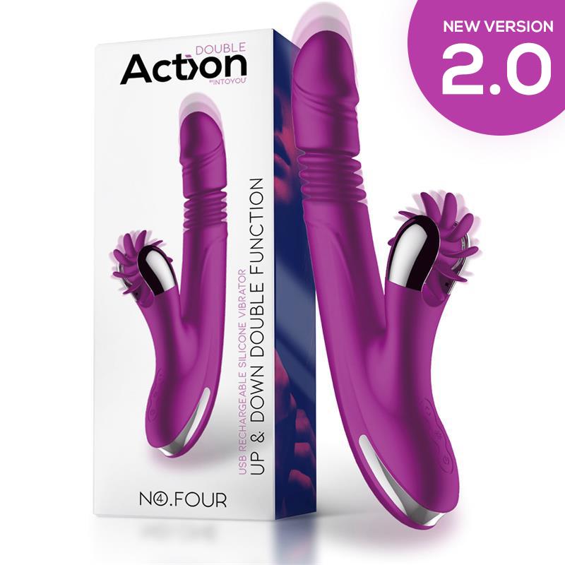 No Four Up and Down Vibrator with Rotating Wheel