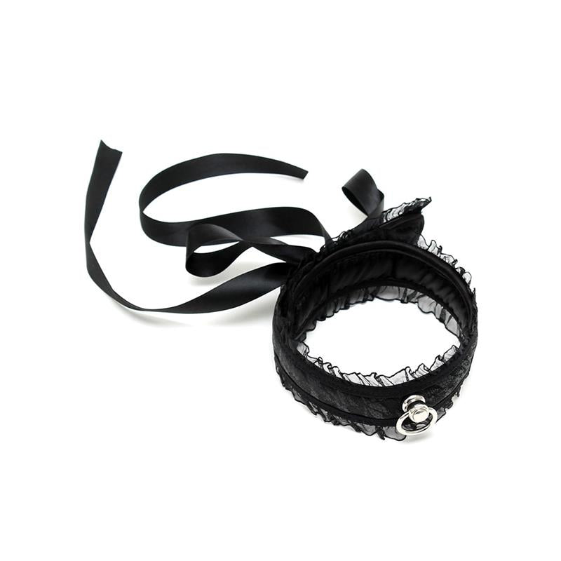 Satin Look Collar Black