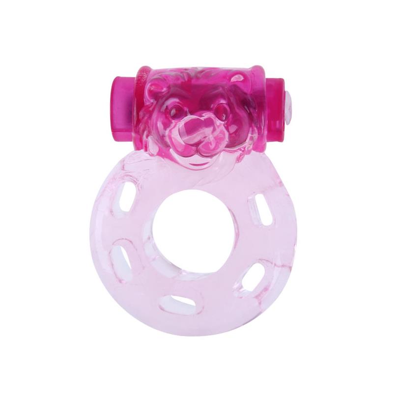 Vibrating Cock Ring Bear Pink