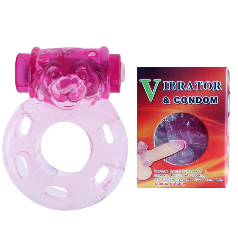 Vibrating Cock Ring Bear Pink