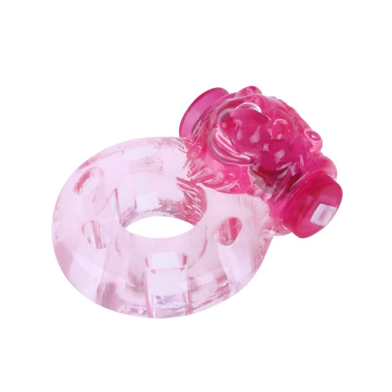 Vibrating Cock Ring Bear Pink