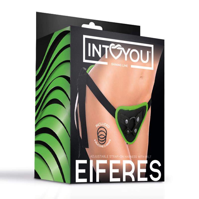 Eiferes Glow in the Dark Adjustable Strap On Harness Corset Style