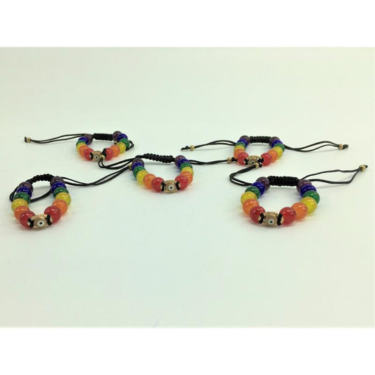 LGBT Pride and Turquish Eye Bracelet