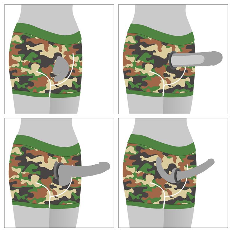 Camo Strapon Shorts 38 42