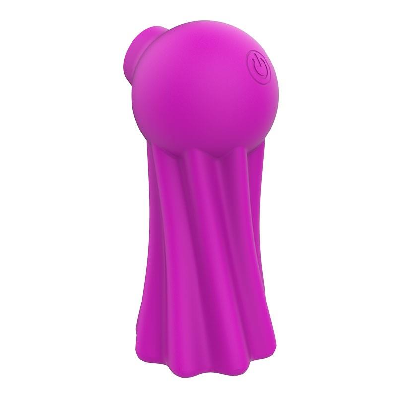 Boo Clitoris Stimulator USB Silicone Purple