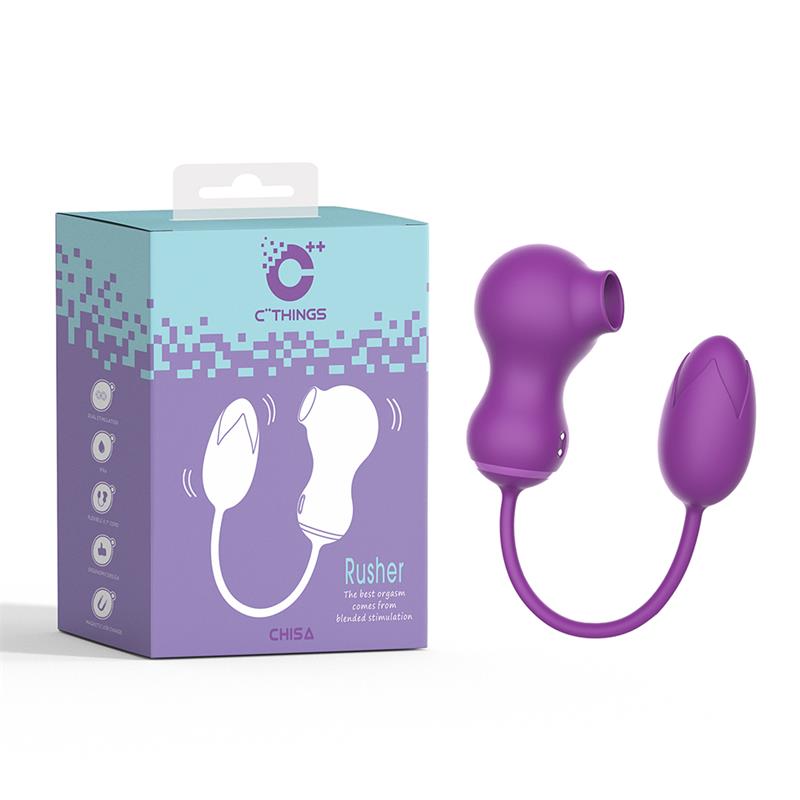 Clitoris Stimulator and Vibrating Egg Rusher Magnetic USB Silicone