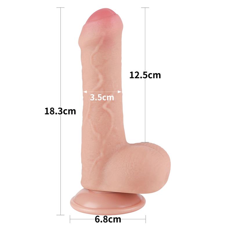 Sliding Skin Dual Layer Dildo 7