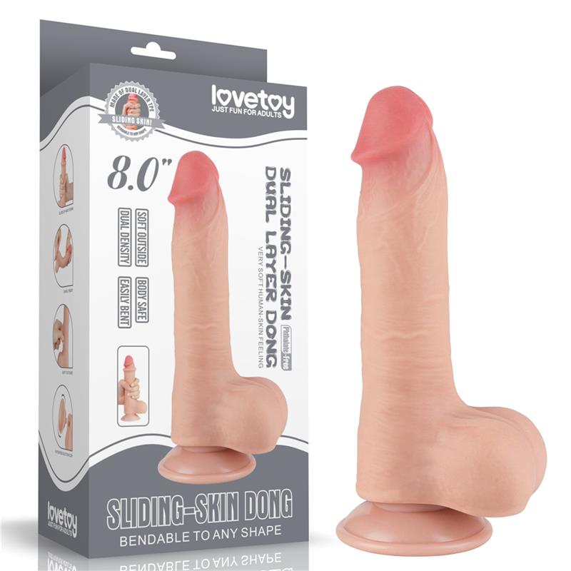 Sliding Skin Dual Layer Dildo 8