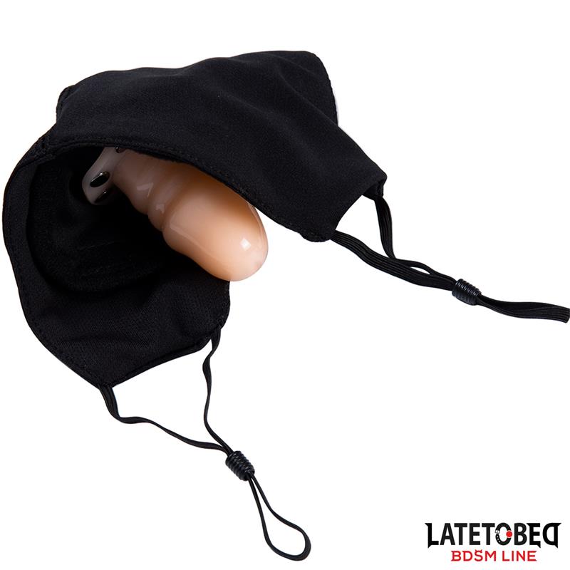 Face mask with 6 cm Detachable Dildo