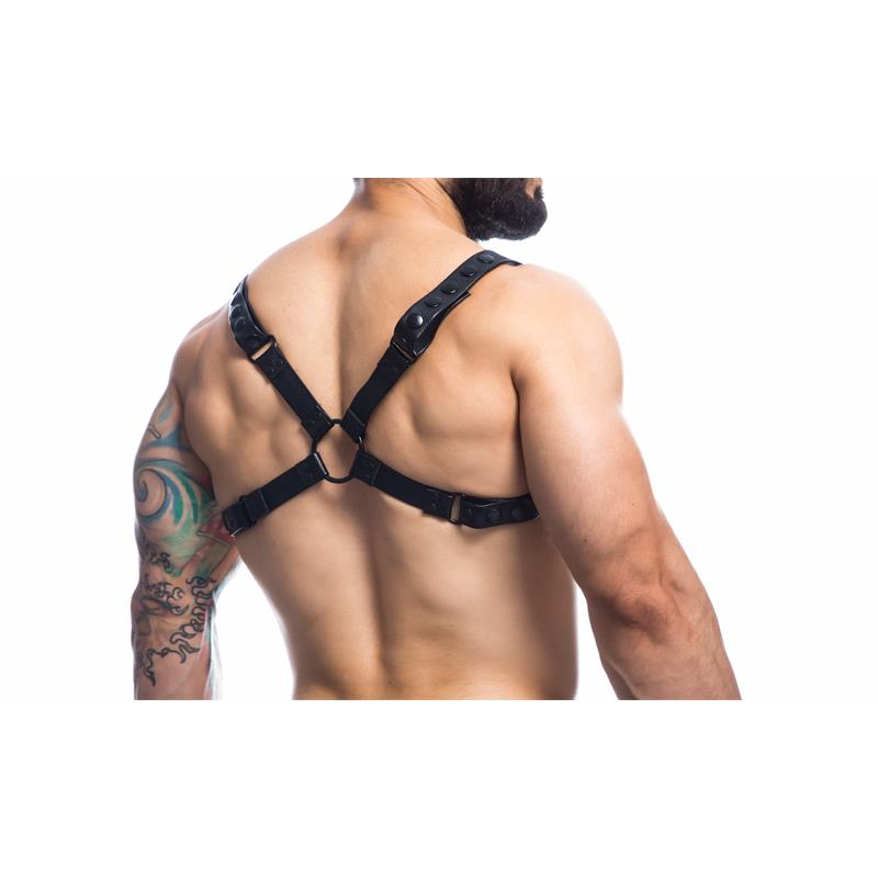 Party Black Chest Harness Adjustable One Size