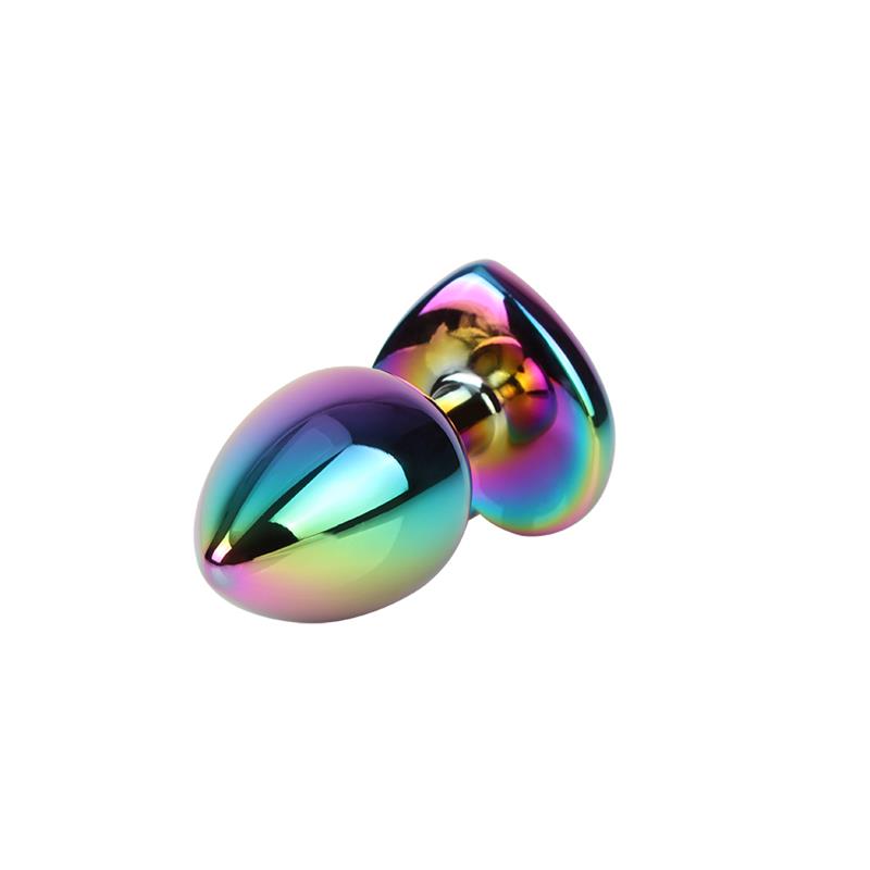 Rainbow Heart Gem Plug Size S