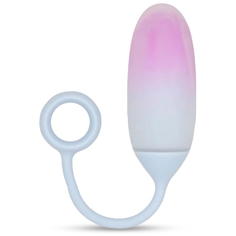 Vibrating Egg with APP Double Layer Silicone Pink Blue