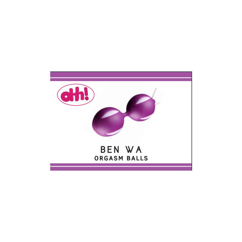 Ben Wa Orgasm Balls Purple 10 x 37 cm