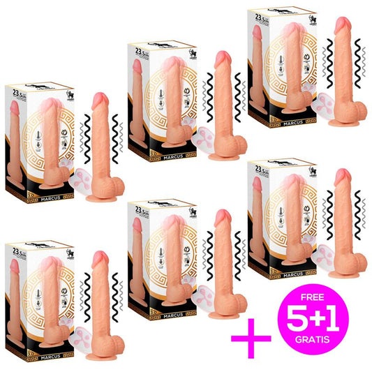 Pack 51 Marcus 30 Realistic Vibrating Dildo Remote Control Liquid Silicone