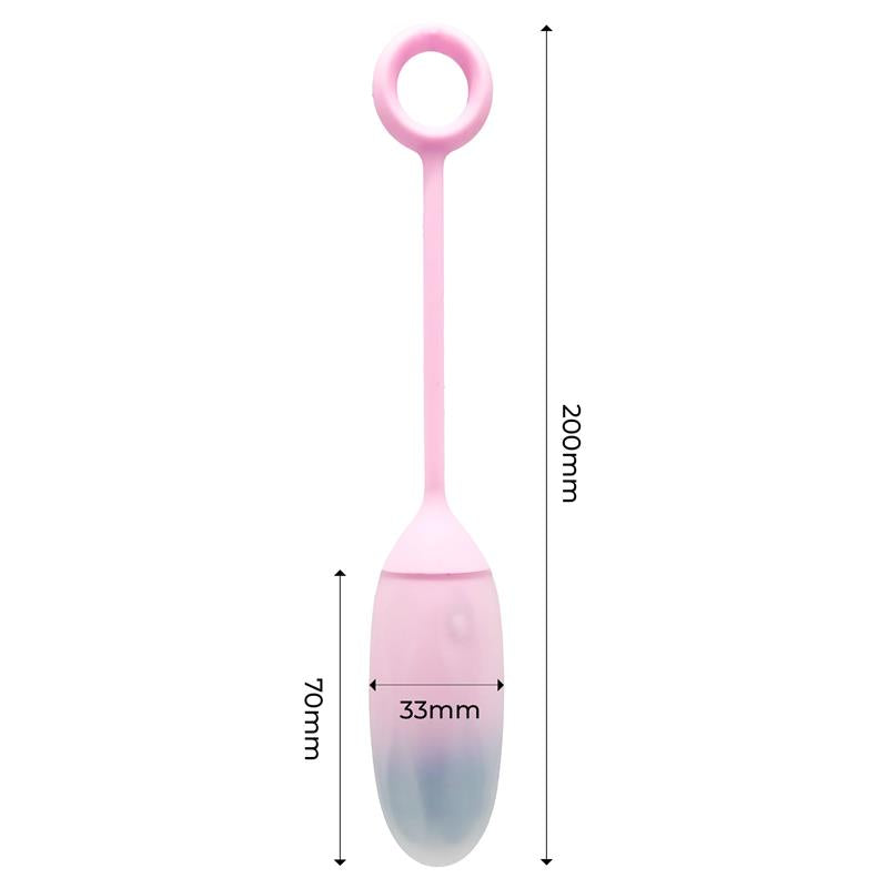 Vibrating Egg with APP Double Layer Silicone 50 ml Nanami Tour Blue Purple