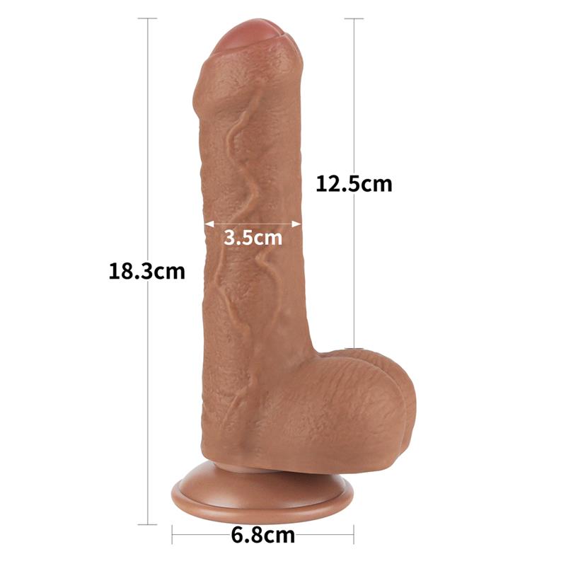 Dildo Sliding Sking 7 Brown