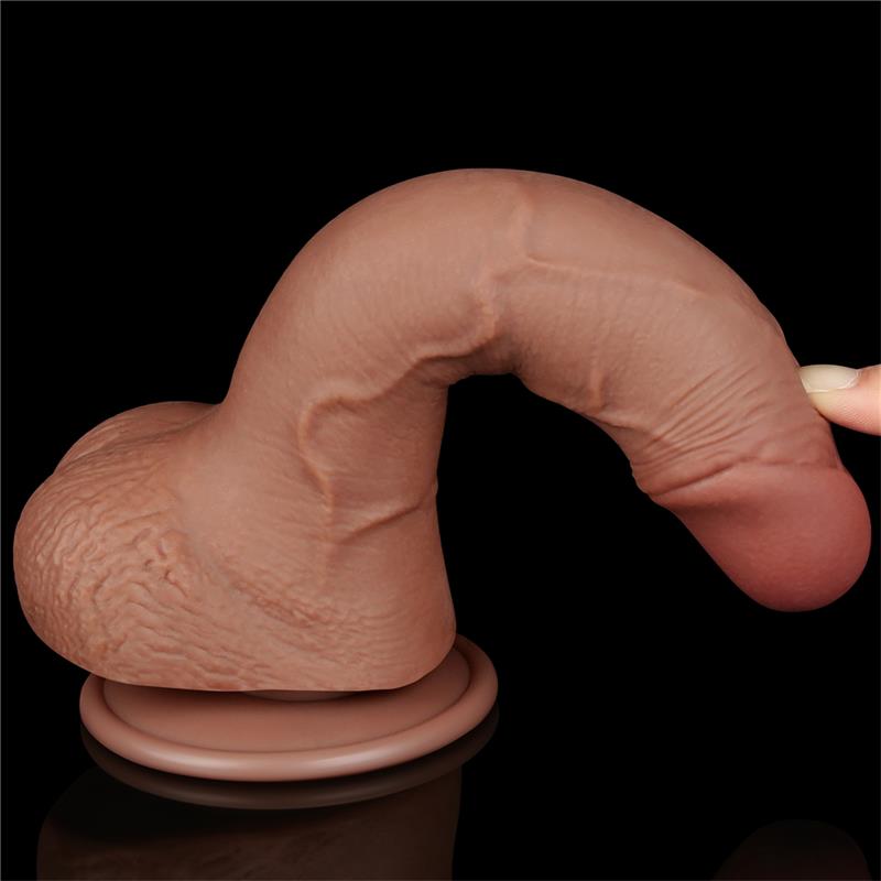 Dildo Sliding Skin 75 Brown