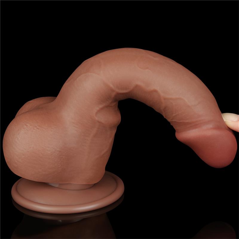 Dildo Sliding Skin 75 Brown