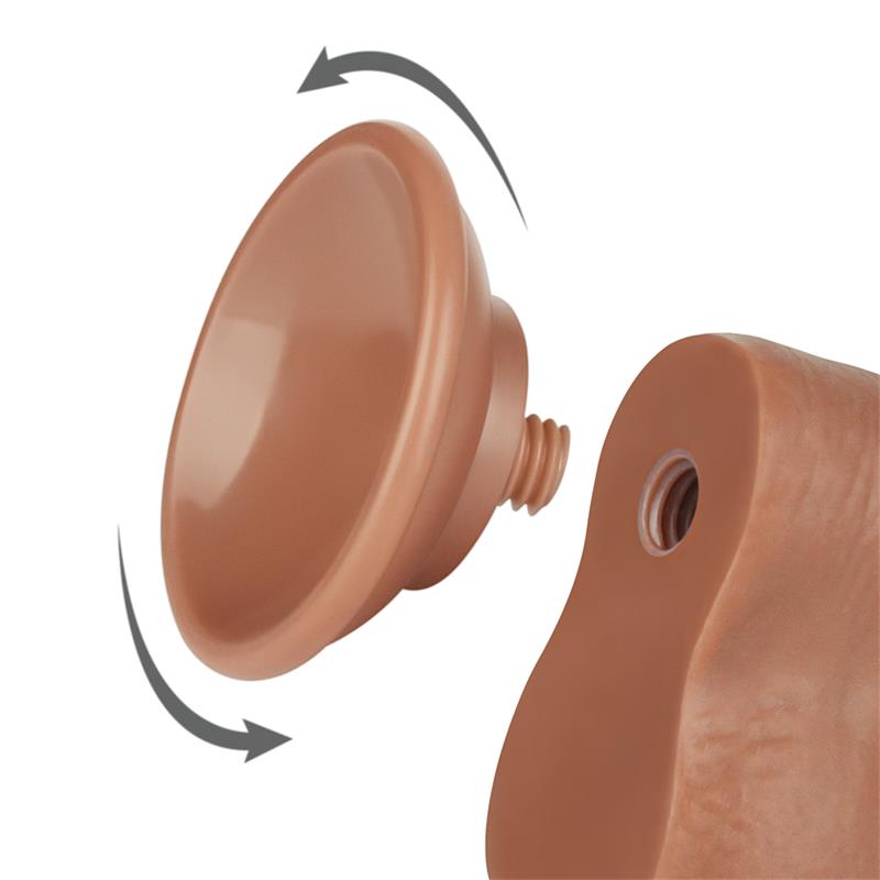 Dildo Sliding Skin 8 Brown