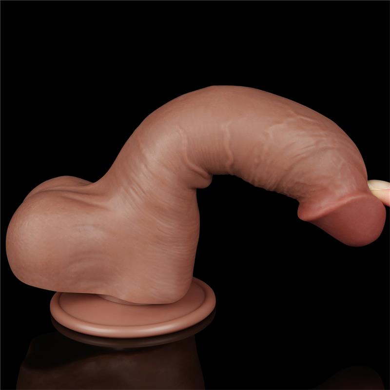 Dildo Sliding Skin 8 Brown