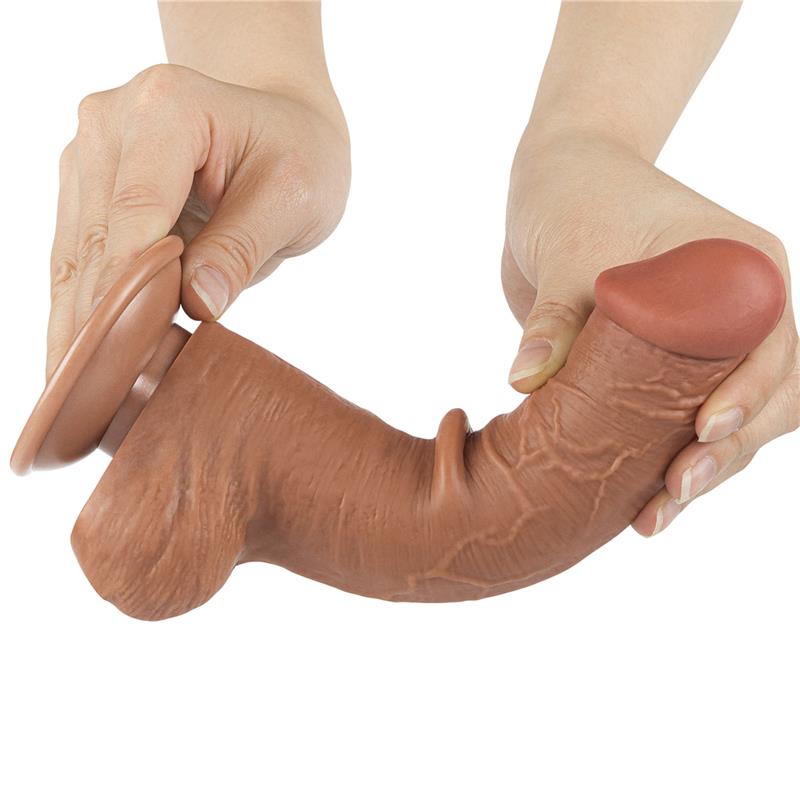 Dildo Sliding Skin 8 Brown