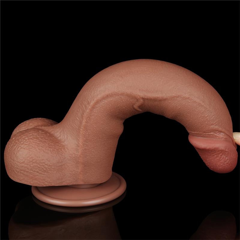 Dildo Sliding Skin 85 Brown