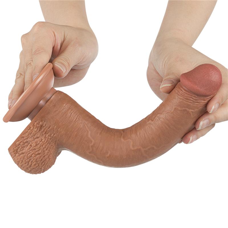 Dildo Sliding Skin 9 Brown