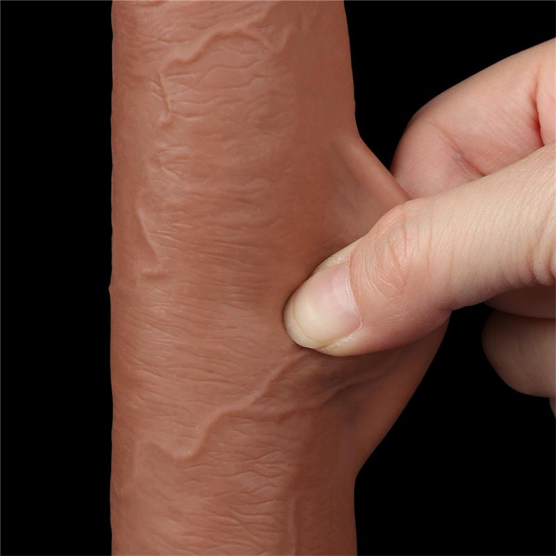 Dildo Sliding Skin 9 Brown