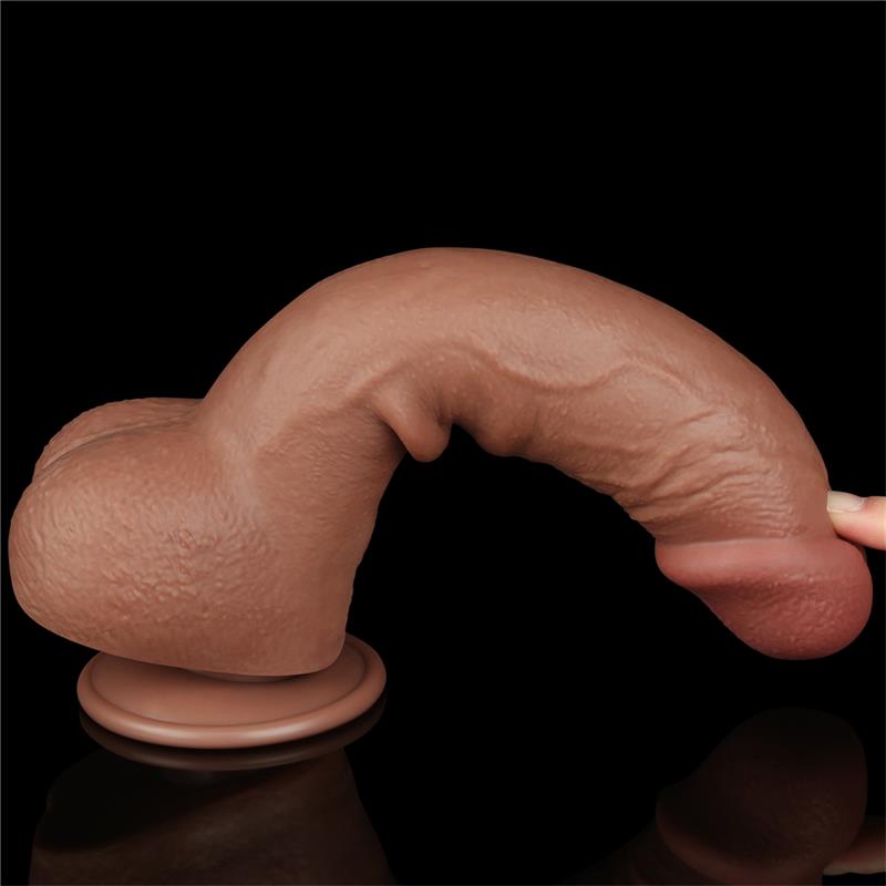 Dildo Sliding Skin 95 Brown