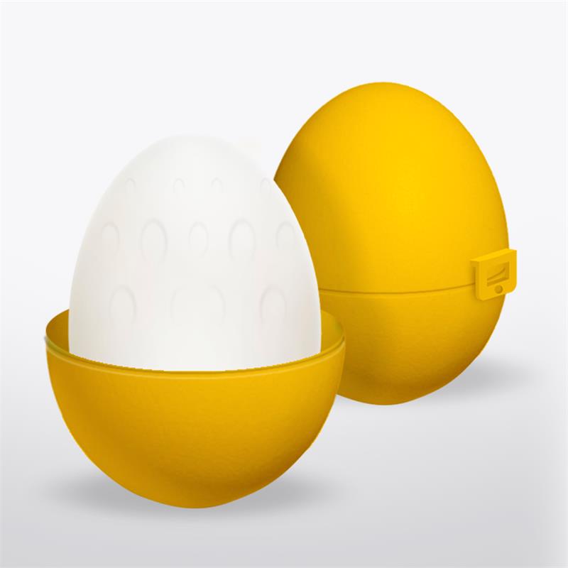 Grovy Masturbator Egg Elastic Yellow