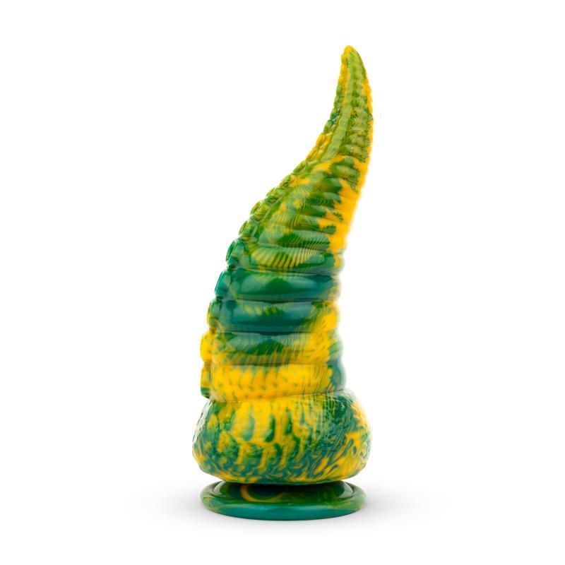 Tentacle Delight Green and Yellow Dildo 224 cm 88