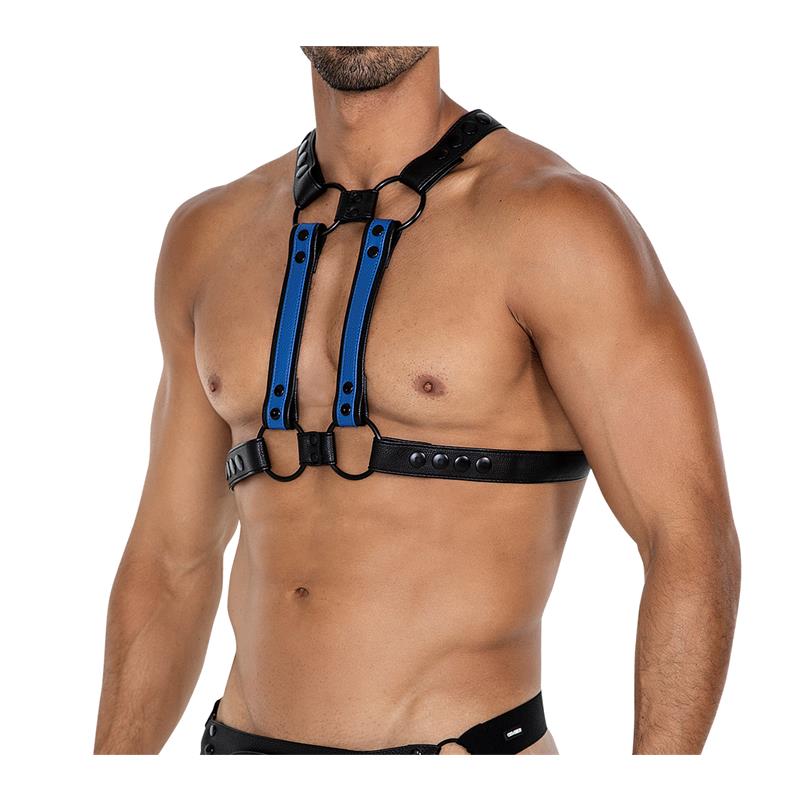 H4RNESS06 Chest Harness 4WAY Radiant Blue One Size