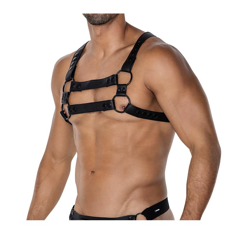 H4RNESS06 Chest Hrness 4WAY Black One Size