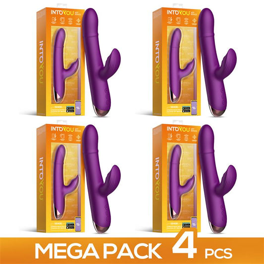 Pack of 4 Sendel Vibe with Up and Down Internal Beads Rings and Pulsation APP