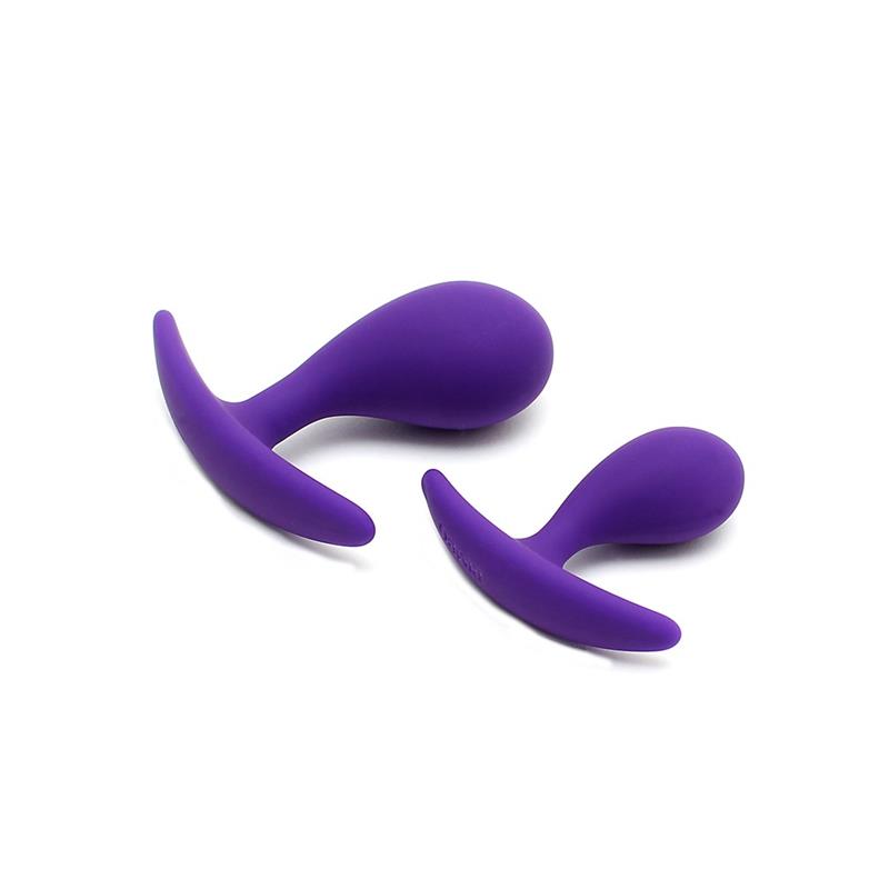 Set of 2 Anatomic Butt Plugs Copenhagen Purple