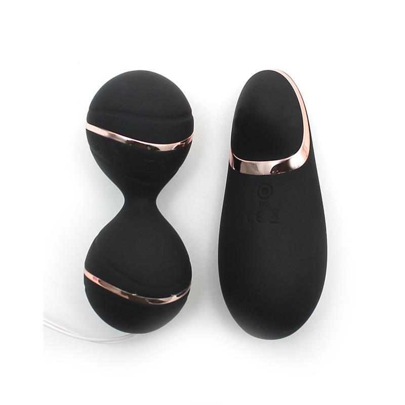 Vibrating Lay on Kegelball set Ibiza Black