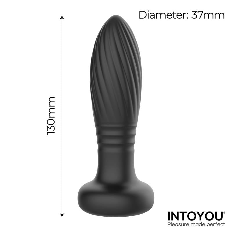 Tainy Thrusting Led Lighted Anal Plug with Remote Control