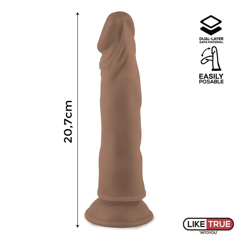 Lenser Articulable Posable Realistic Dildo 8 Brown