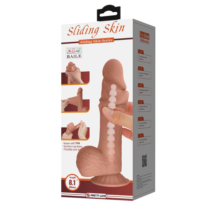 Sliding Skin Realistic Dildo 206 cm