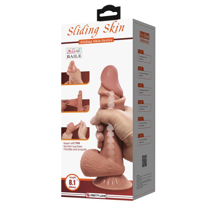 Sliding Skin Realistic Dildo 194 cm