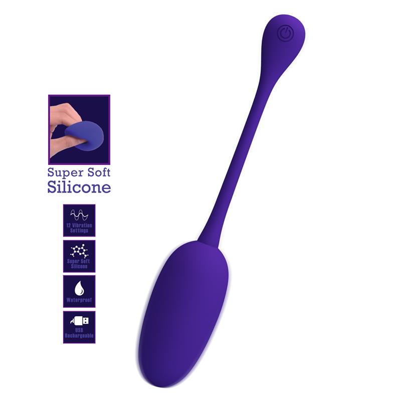 Knucker Vibrating Egg Purple