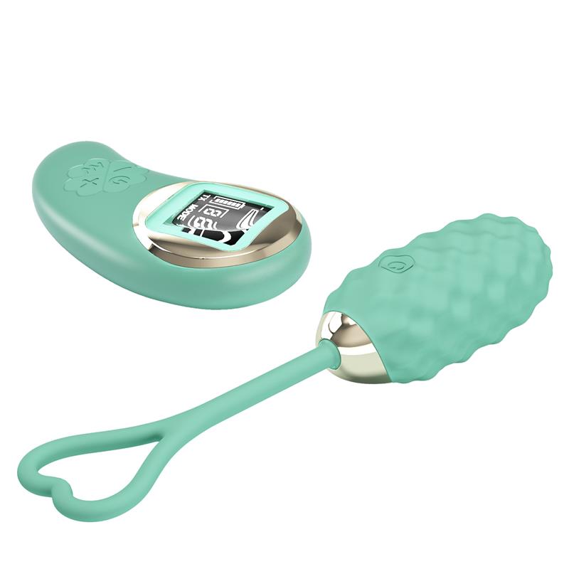 Vivian Vibrating Egg with Digital Screen Remote Control Green