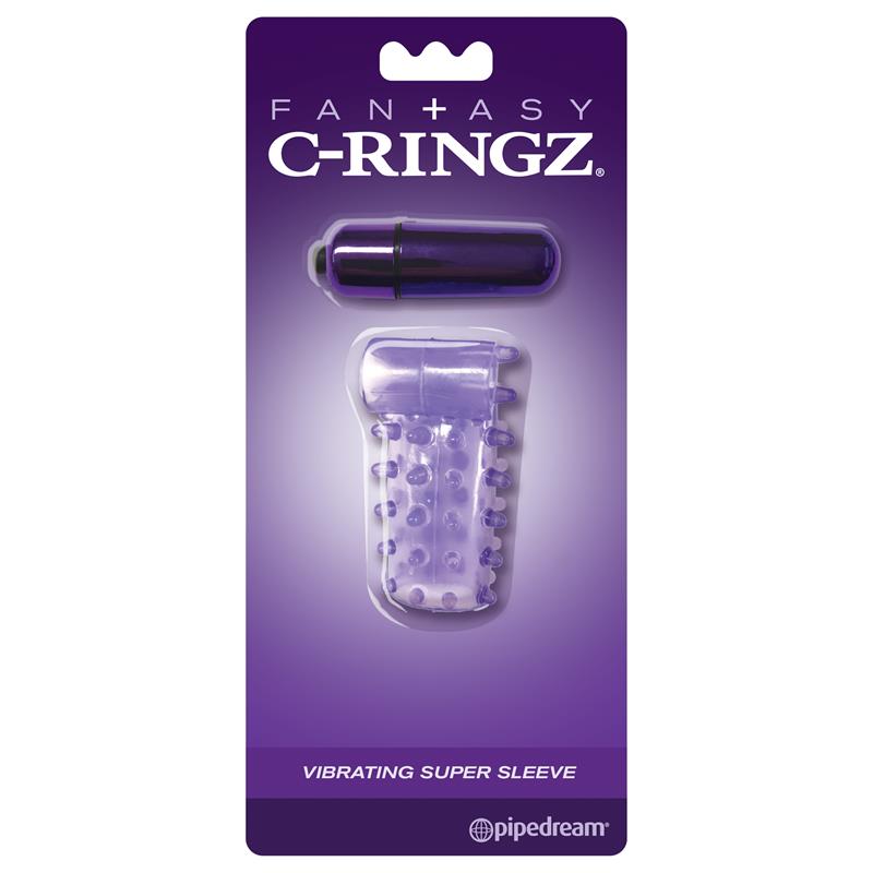 Fantasy C Ringz Vibrating Cock Sleeve Purple